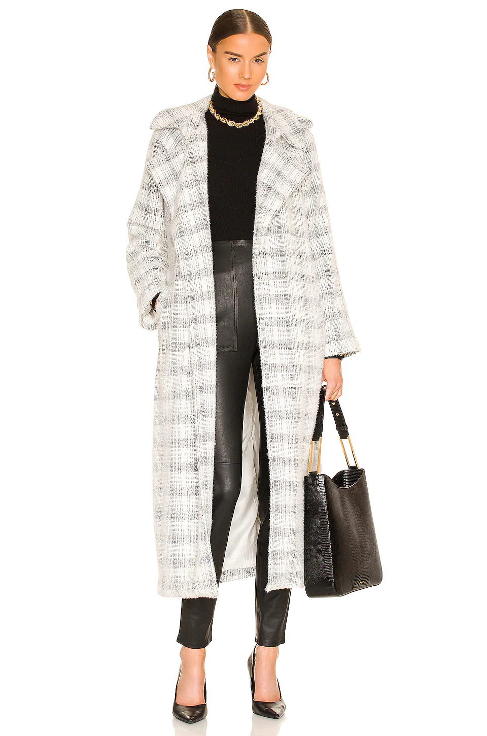 L'Academie Sales 2024 53 L'Academie Alaia Coat In Black & White