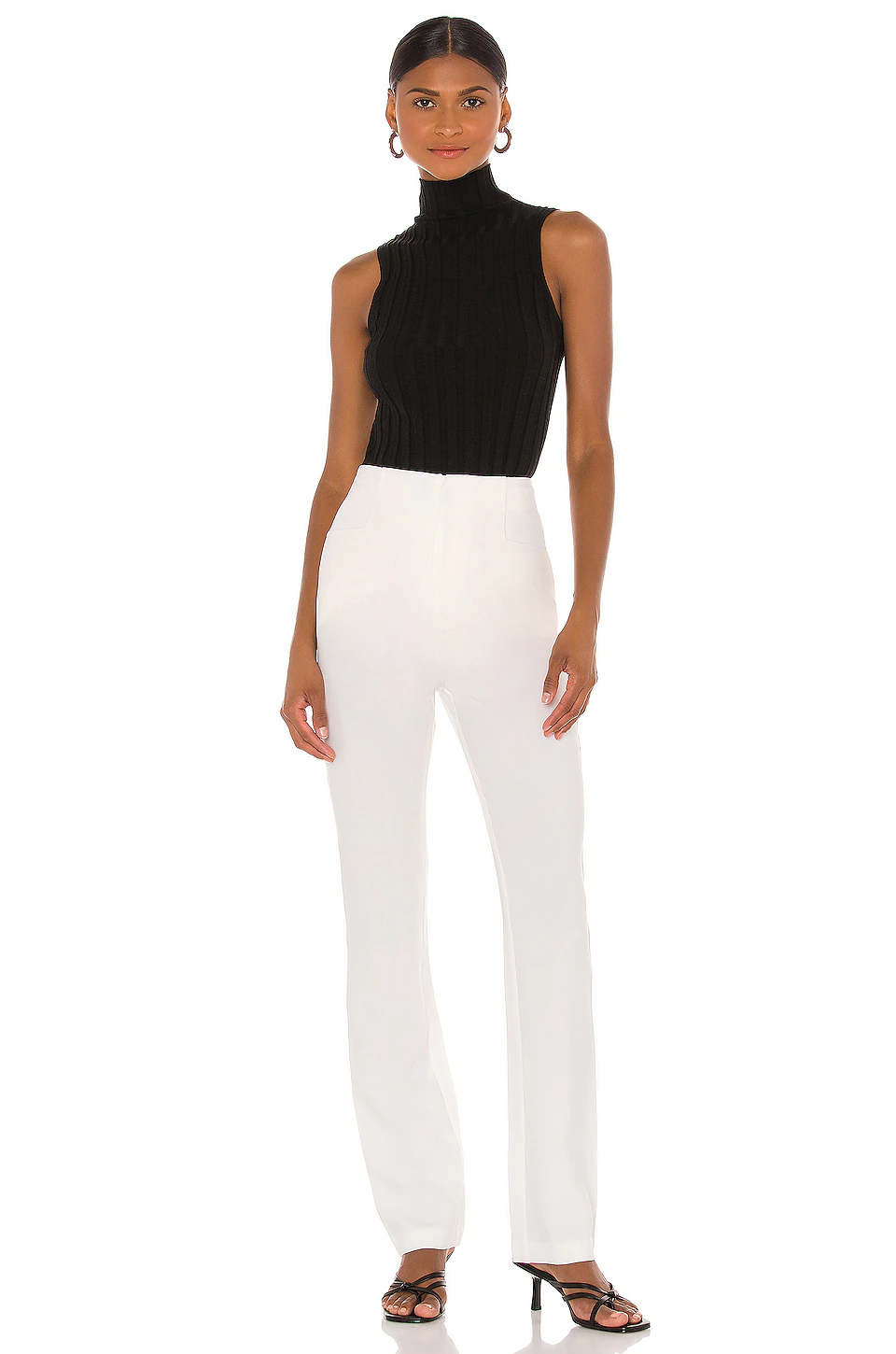Zip Back Trouser in Ivory L'Academie Zip Back Trouser In Ivory -L'Academie Sales 2024 LCDE WP131 V4