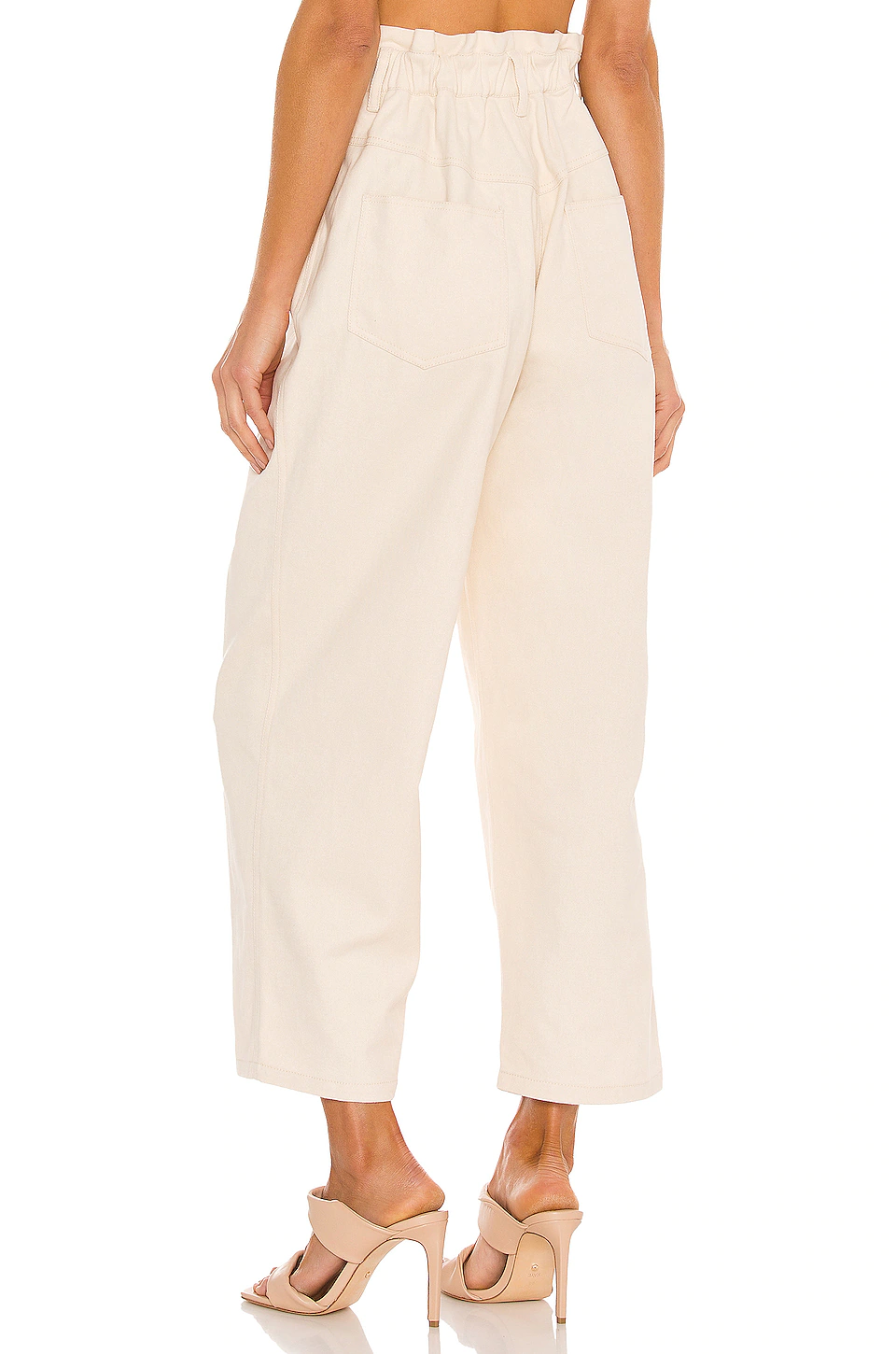 L'Academie The Che Pant In Ivory 3 L'Academie The Che Pant In Ivory - Image 3