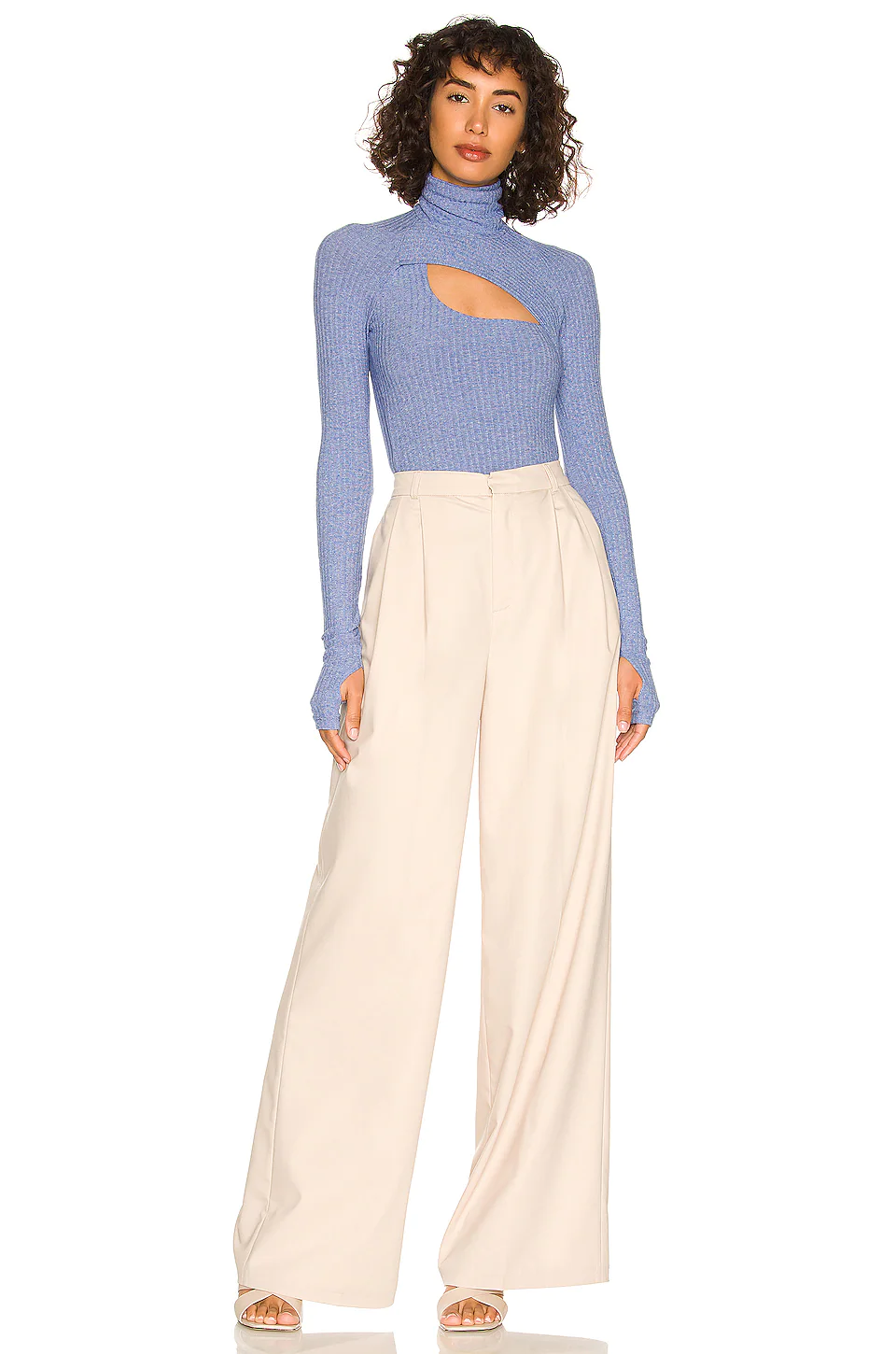 Ryia Pant in Tan L'Academie Ryia Pant In Tan -L'Academie Sales 2024 LCDE WP171 V4