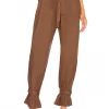 L'Academie The Virgil Pant In Chocolate Brown