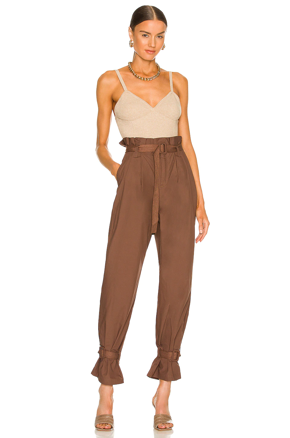 L'Academie The Virgil Pant In Chocolate Brown 4 L'Academie The Virgil Pant In Chocolate Brown - Image 4