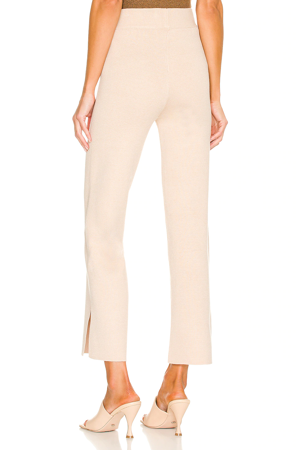 L'Academie Kaden Knit Pants In Nude 4 L'Academie Kaden Knit Pants In Nude - Image 4