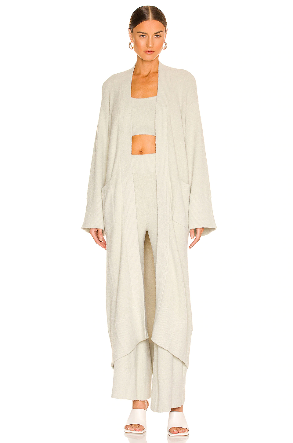 L'Academie Aarya Knit Pant In Moss Gray 4 L'Academie Aarya Knit Pant In Moss Gray - Image 4