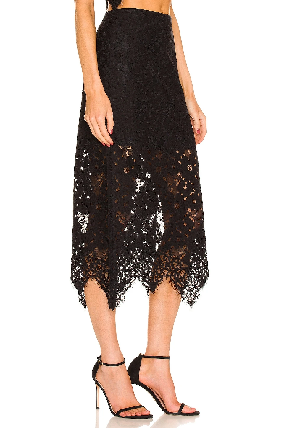 Jasmine Lace Maxi Skirt in Black L'Academie Jasmine Lace Maxi Skirt In Black -L'Academie Sales 2024 LCDE WQ114 V2