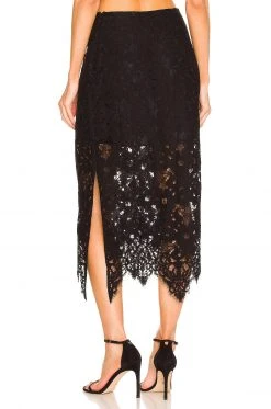 L'Academie Jasmine Lace Maxi Skirt In Black 2 L'Academie Jasmine Lace Maxi Skirt In Black -L'Academie Sales 2024 LCDE WQ114 V3