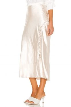 L'Academie Magda Skirt In Ivory -L'Academie Sales 2024 LCDE WQ77 V3