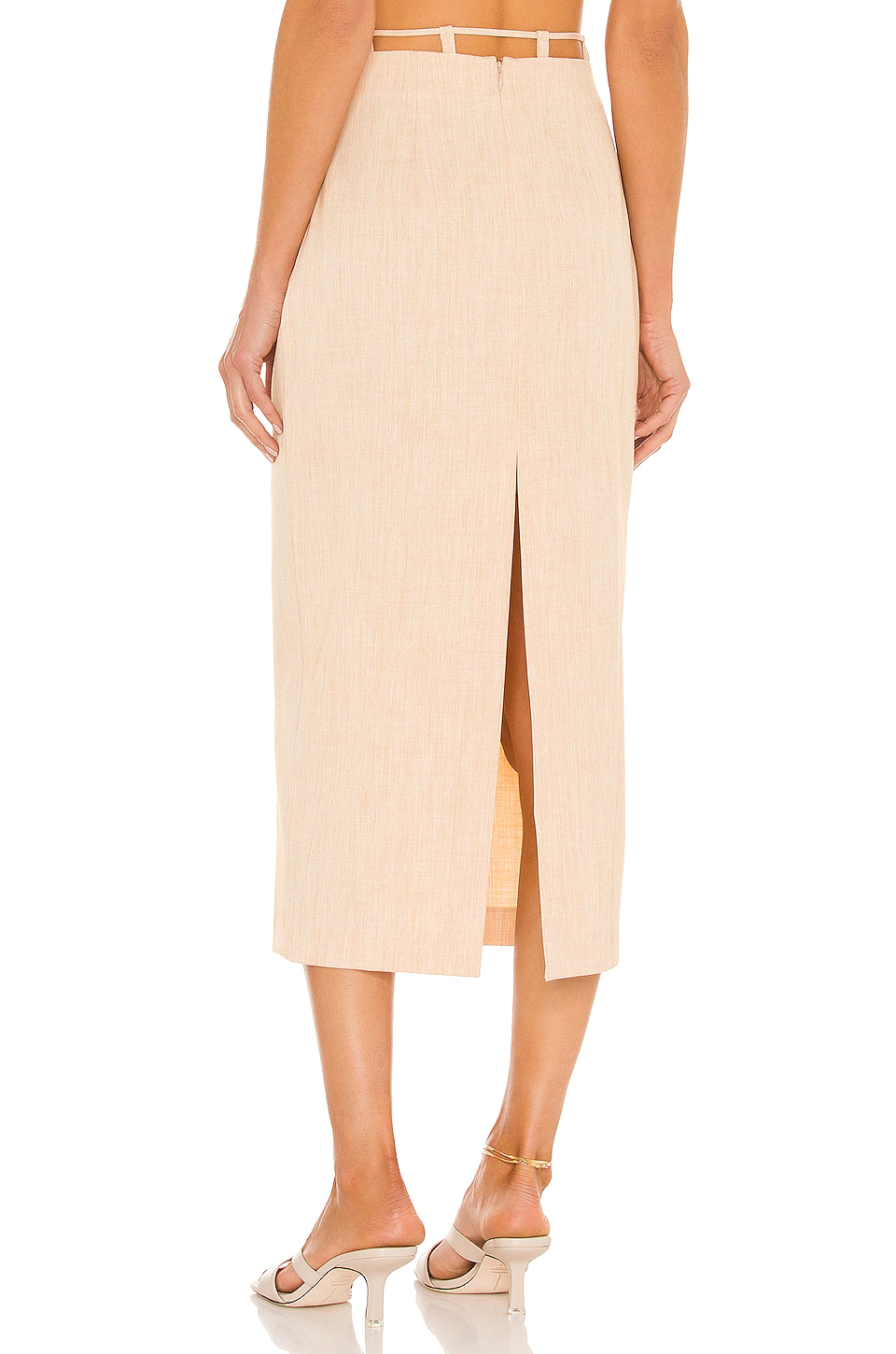 Cindey Skirt in Sand Yellow L'Academie Cindey Skirt In Sand Yellow -L'Academie Sales 2024 LCDE WQ83 V3