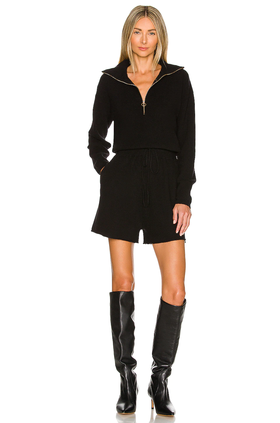 L'Academie Shannon Romper In Black