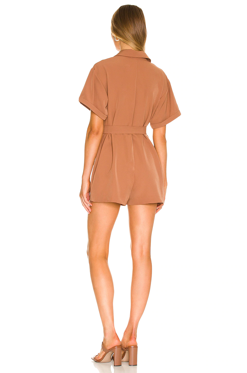 L'Academie Lilianna Romper In Light Brown 3 L'Academie Lilianna Romper In Light Brown - Image 3