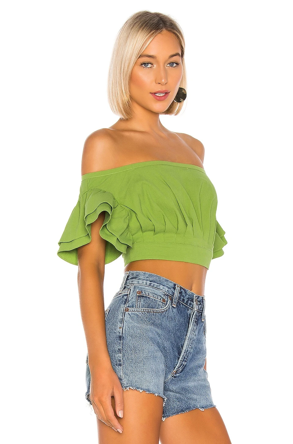 L'Academie The Claude Top In Moss 2 L'Academie The Claude Top In Moss - Image 2