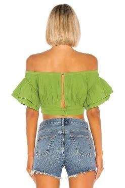 L'Academie The Claude Top In Moss 6 L'Academie The Claude Top In Moss -L'Academie Sales 2024 LCDE WS510 V3