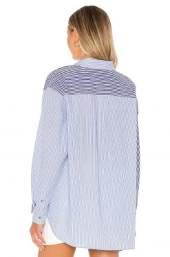 L'Academie The Blaise Top In Blue & White 6 L'Academie The Blaise Top In Blue & White -L'Academie Sales 2024 LCDE WS540 V3