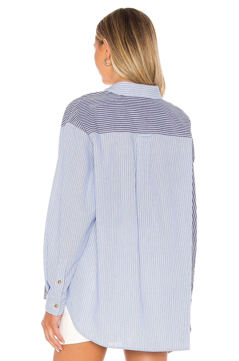 L'Academie The Blaise Top In Blue & White 3 L'Academie The Blaise Top In Blue & White - Image 3