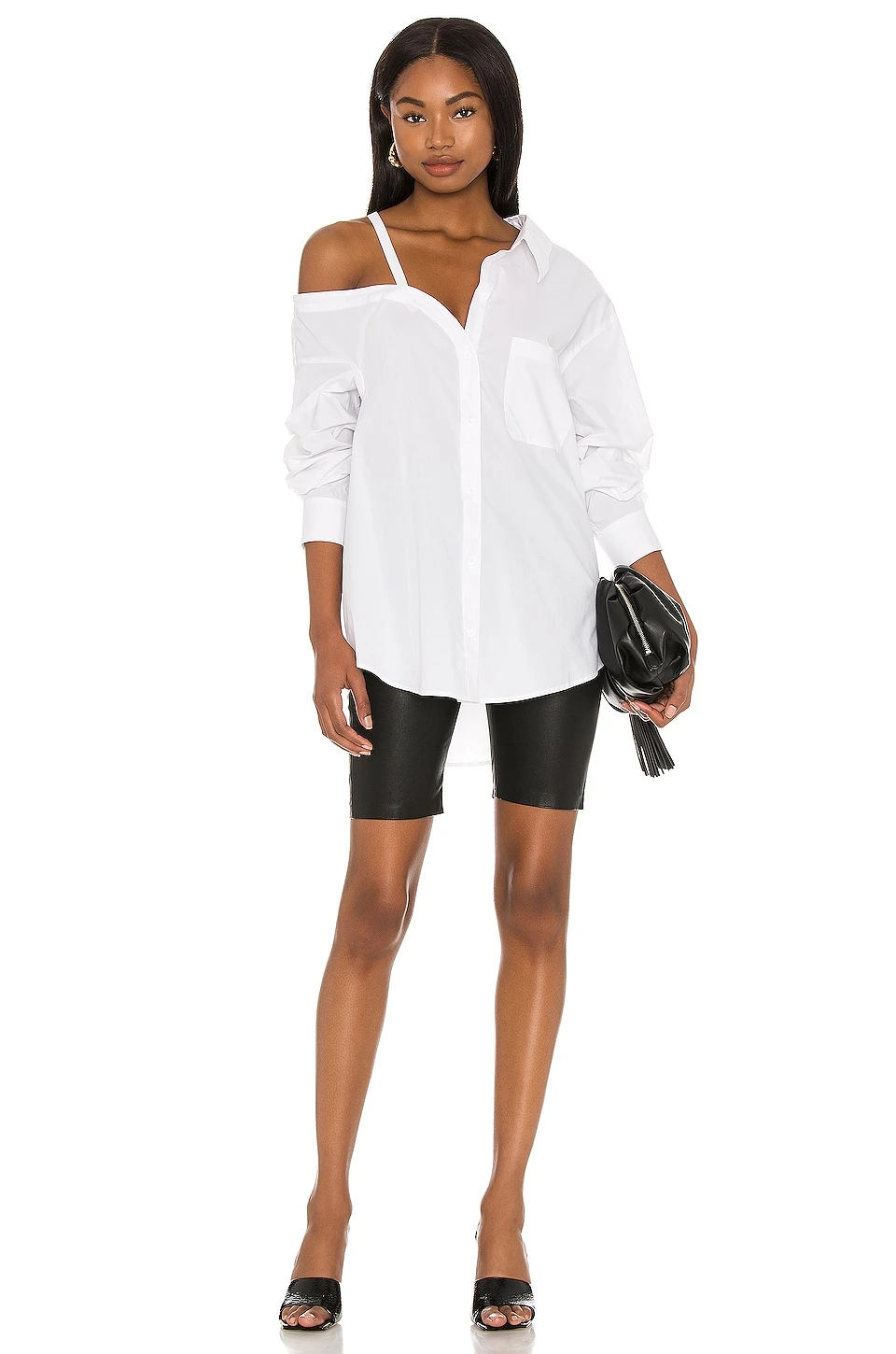 Off Shoulder Blouse in White L'Academie Off Shoulder Blouse In White -L'Academie Sales 2024 LCDE WS704 V4