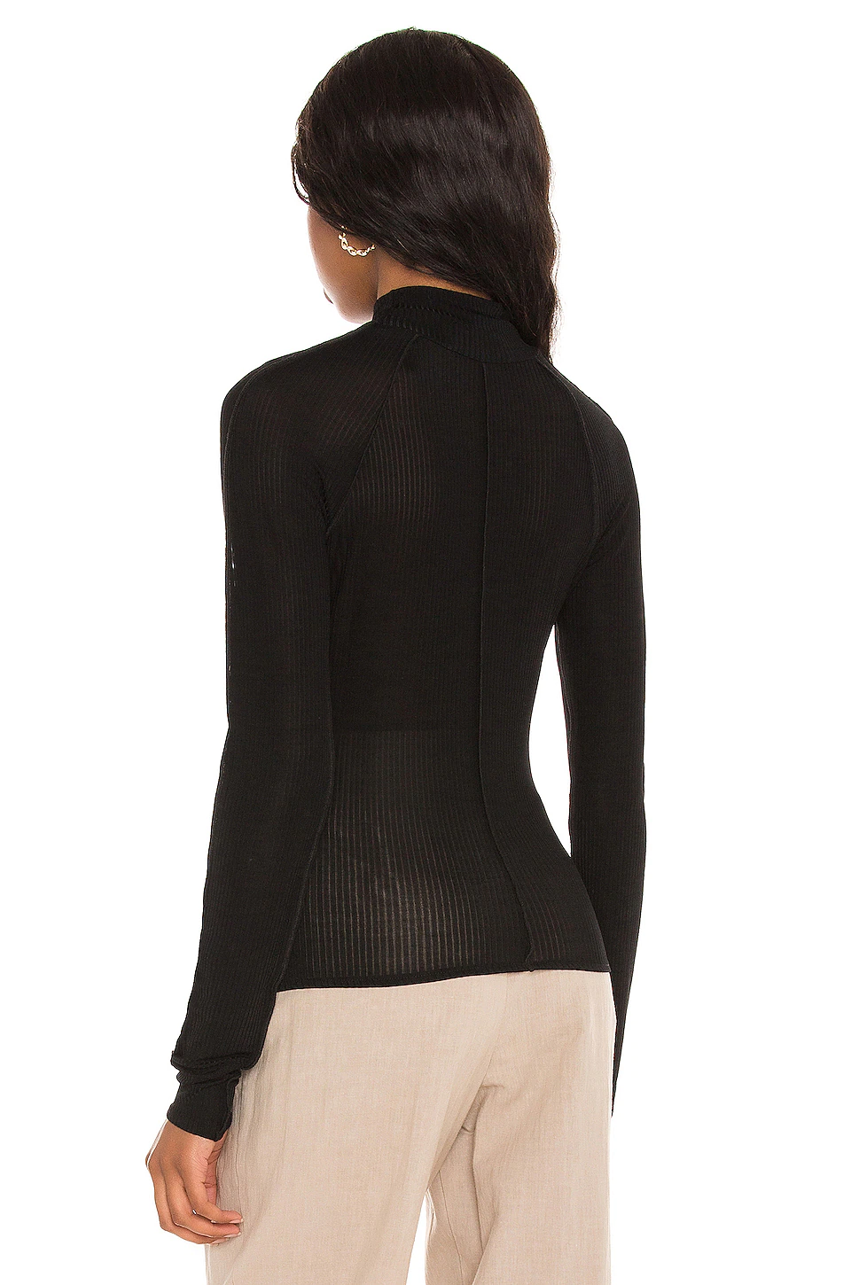 Tissue Turtleneck in Black L'Academie Tissue Turtleneck In Black -L'Academie Sales 2024 LCDE WS731 V3
