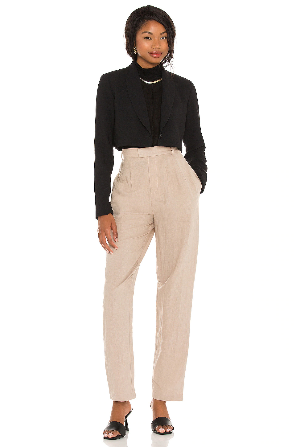 Tissue Turtleneck in Black L'Academie Tissue Turtleneck In Black -L'Academie Sales 2024 LCDE WS731 V4