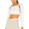 L'Academie Zorah Top In White