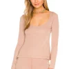 L'Academie Palley Top In Camel Beige
