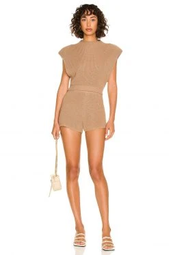 L'Academie Maja Sleeveless Sweater In Tan -L'Academie Sales 2024 LCDE WS800 V4