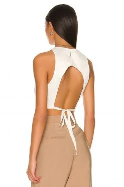 L'Academie Keely Tie Top In Ivory 3 L'Academie Keely Tie Top In Ivory -L'Academie Sales 2024 LCDE WS813 V4