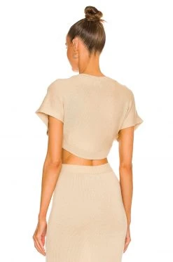 L'Academie Fionn Mini Cardigan In Beige -L'Academie Sales 2024 LCDE WS815 V3