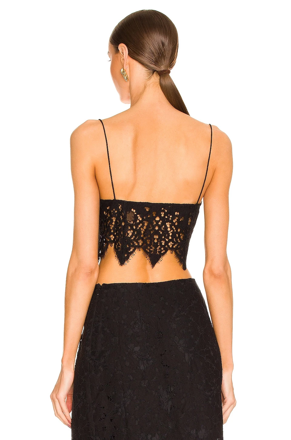 L'Academie Leila Lace Top In Black 3 L'Academie Leila Lace Top In Black - Image 3