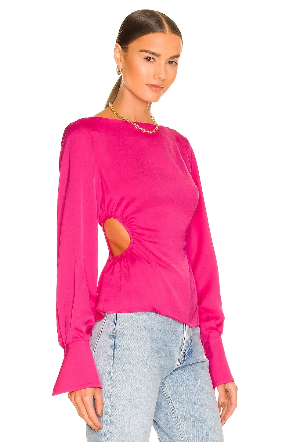Marlene Blouse in Pink L'Academie Marlene Blouse In Pink -L'Academie Sales 2024 LCDE WS826 V2