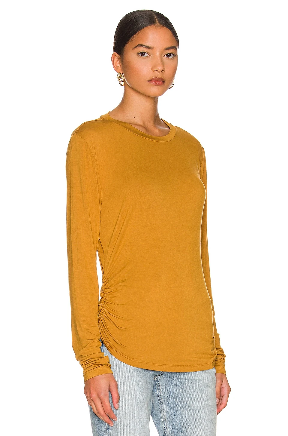 L'Academie Casey Top In Golden Brown 2 L'Academie Casey Top In Golden Brown - Image 2