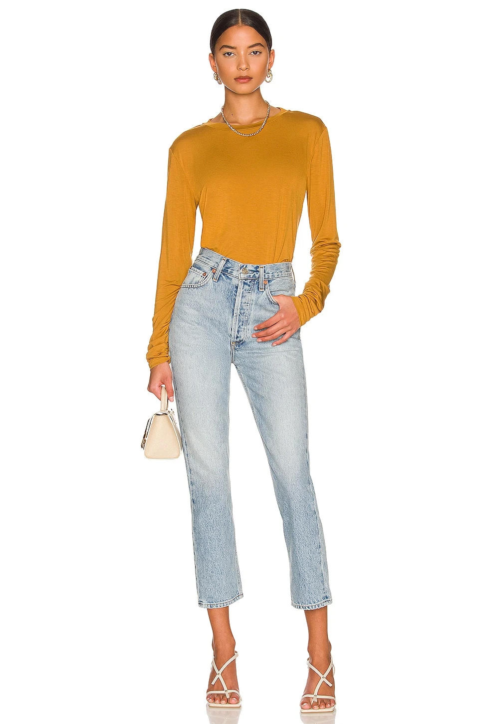 L'Academie Casey Top In Golden Brown 4 L'Academie Casey Top In Golden Brown - Image 4