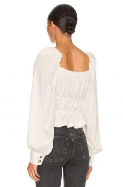 L'Academie Willow Top In White 6 L'Academie Willow Top In White -L'Academie Sales 2024 LCDE WS836 V3