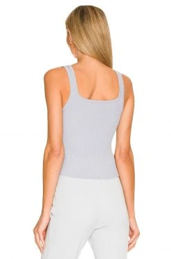 L'Academie Garner Peplum Tank In Pale Blue 2 L'Academie Garner Peplum Tank In Pale Blue -L'Academie Sales 2024 LCDE WS839 V3