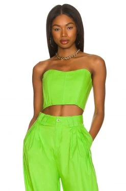 L'Academie Ember Corset In Lime Green